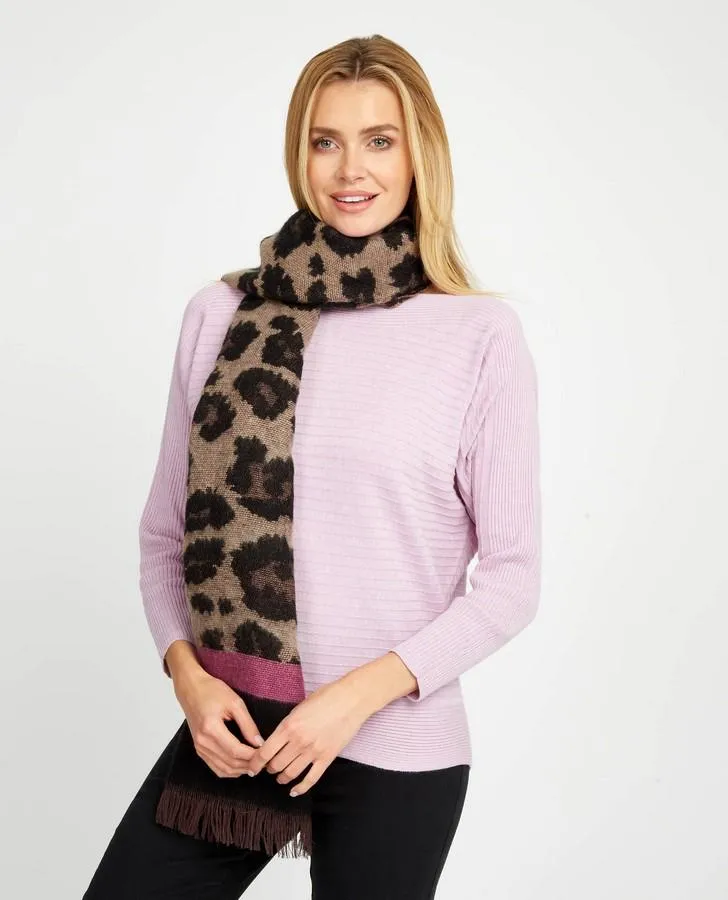 Leopard Print Warm Handle Scarf