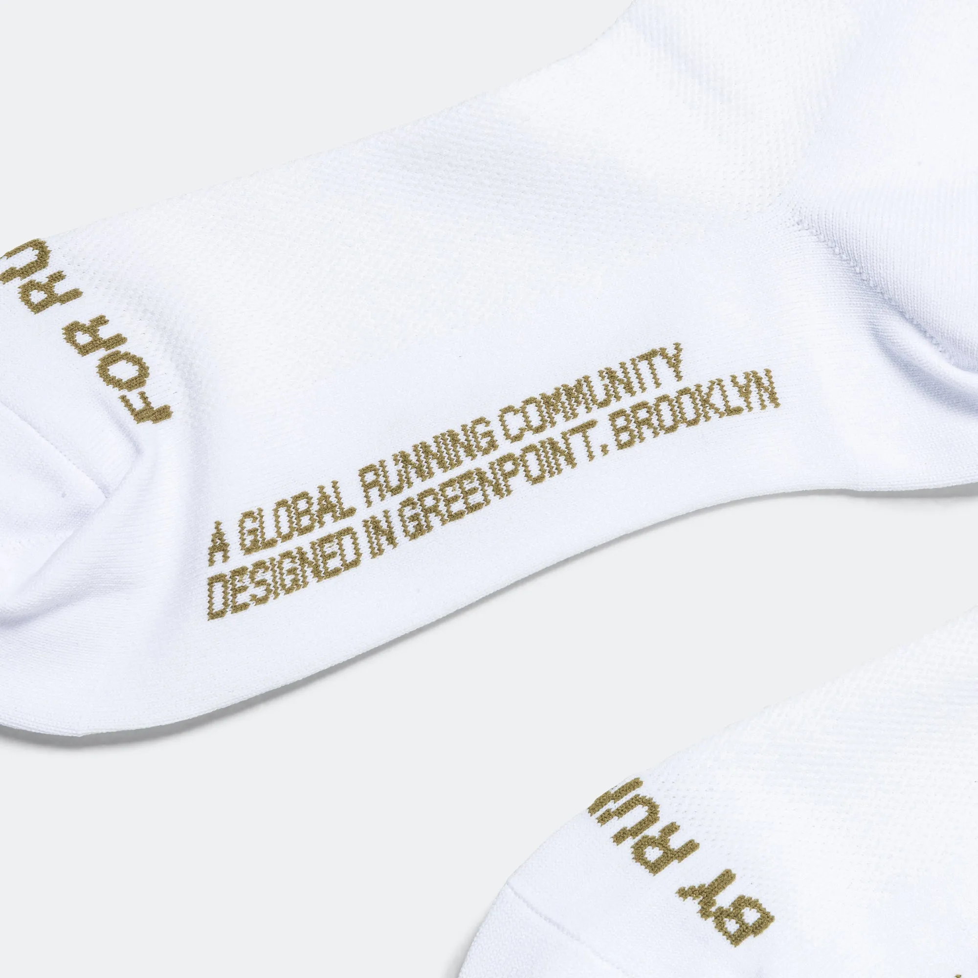 Lite Run Quarter Socks 2 Pack - White/Moss