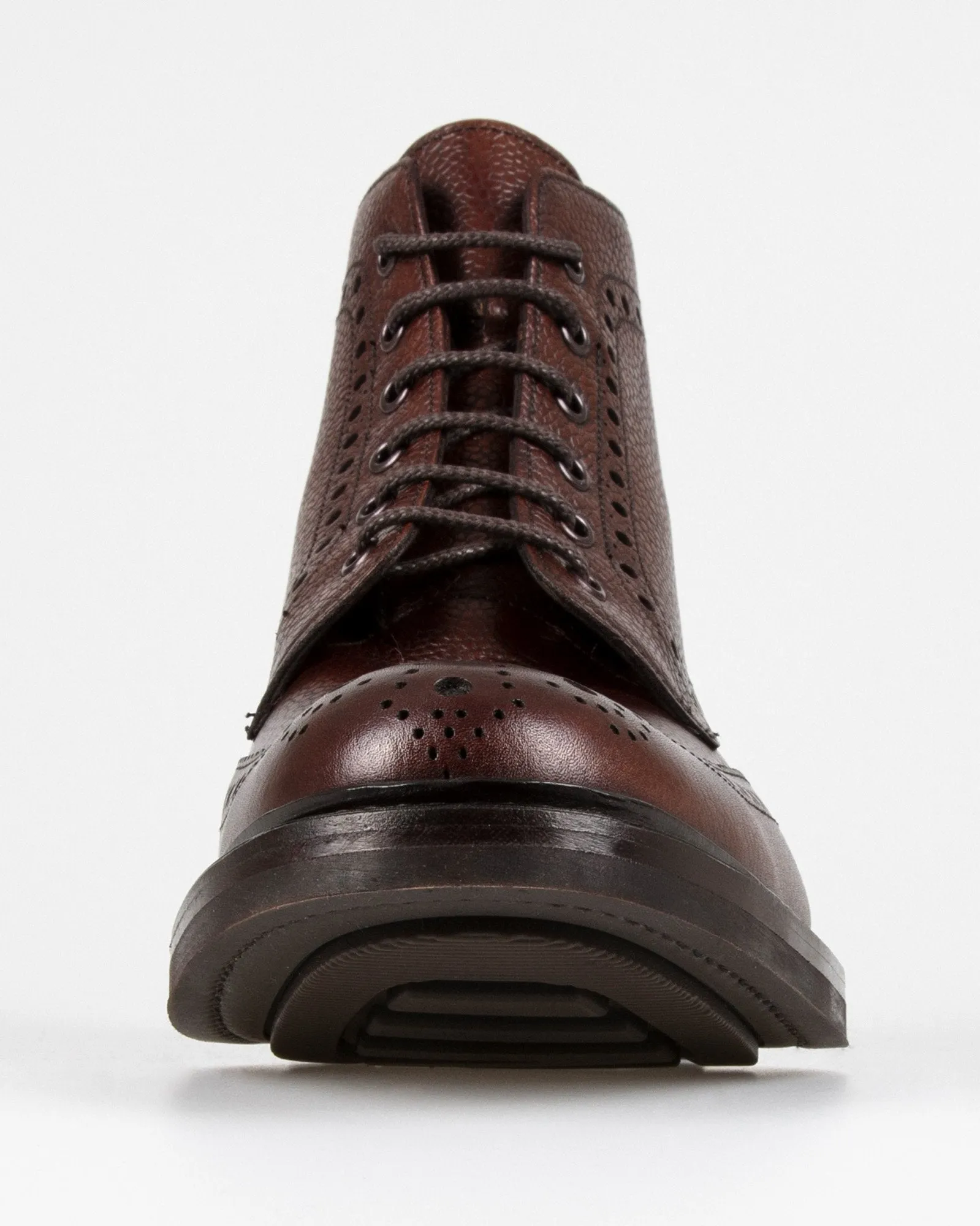 Loake 1880 Country Bedale Brogue Boot - Oxblood Grain