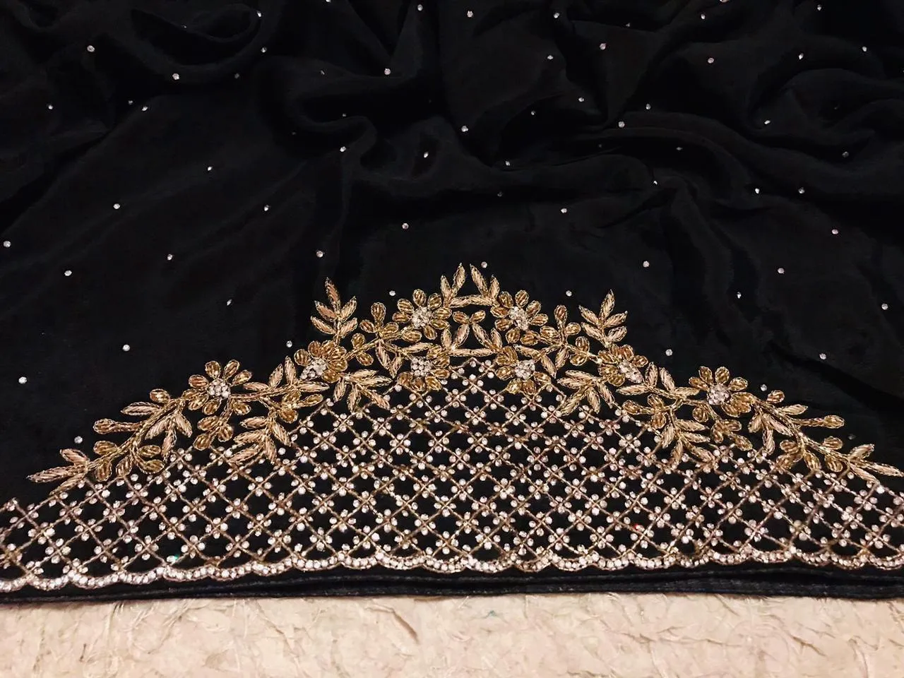 Luxury chinon inspired saree