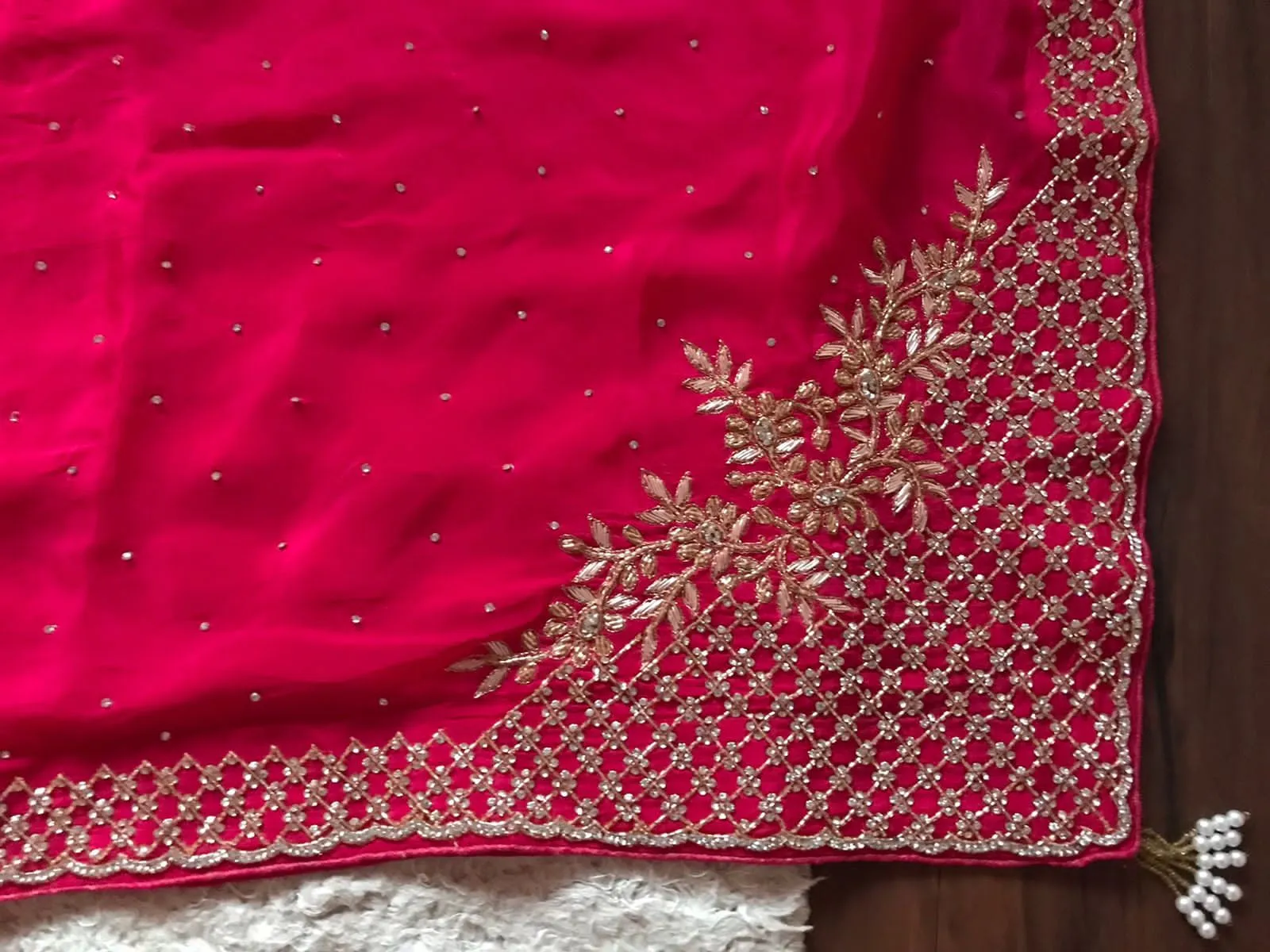 Luxury chinon inspired saree