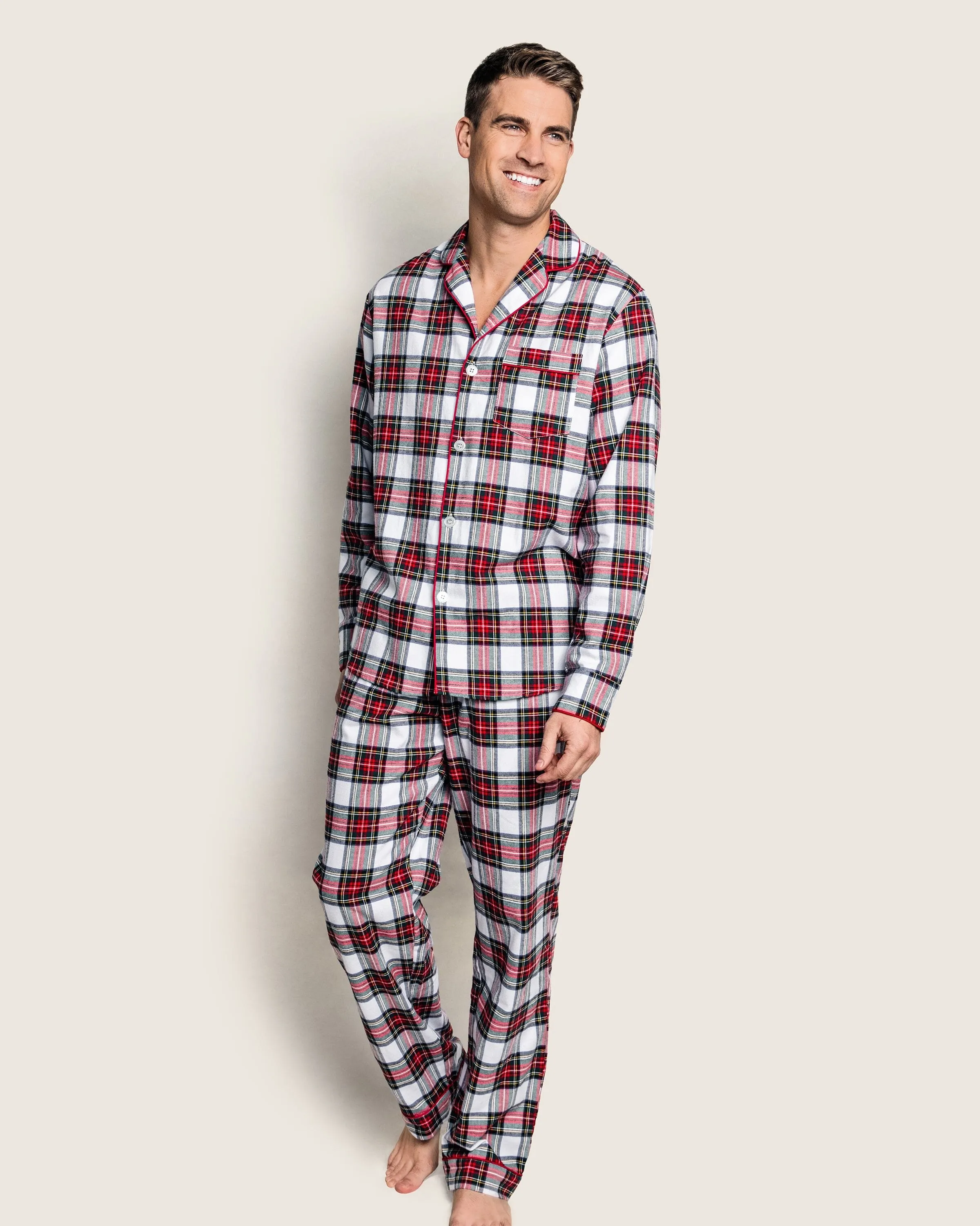 Men's Brushed Cotton Pajama Set | Balmoral Tartan