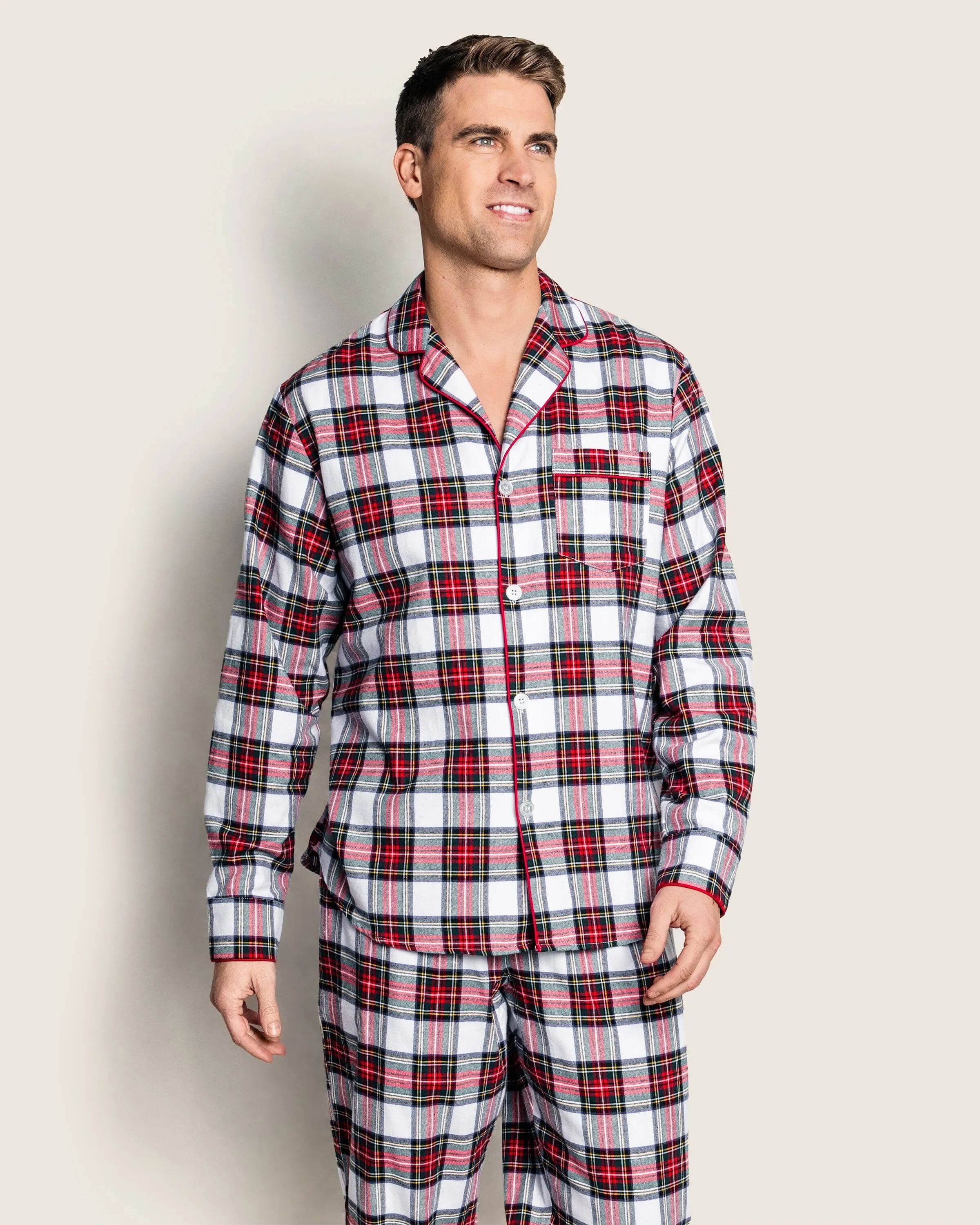 Men's Brushed Cotton Pajama Set | Balmoral Tartan