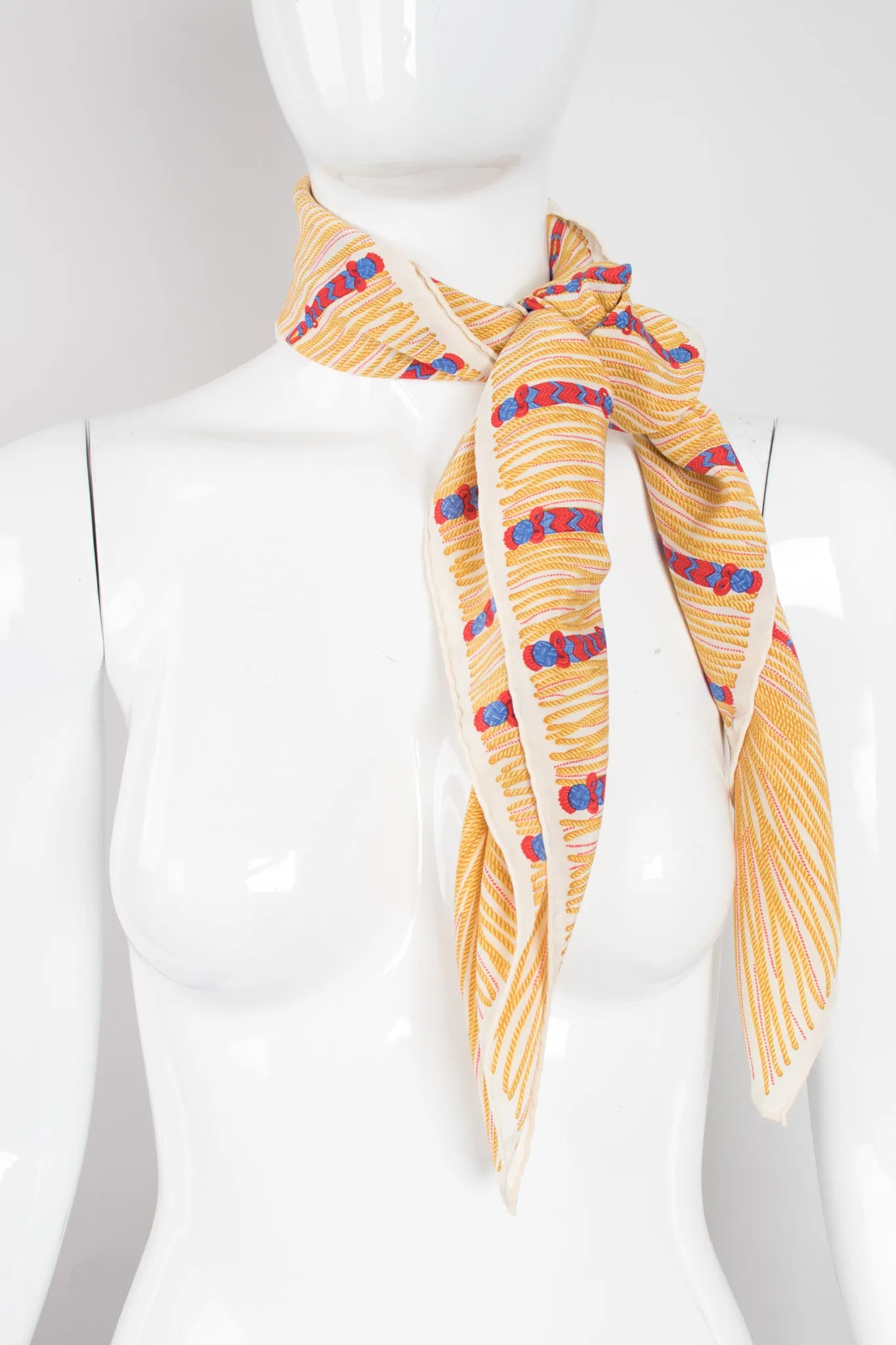 Nautical Rope Knot Print Scarf