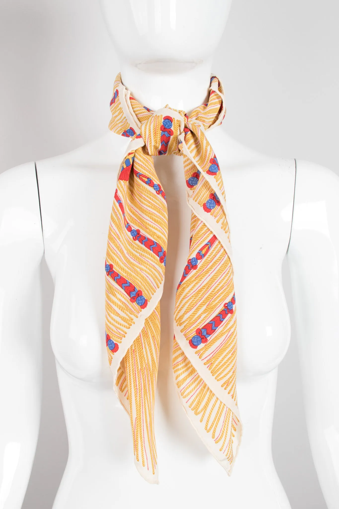 Nautical Rope Knot Print Scarf