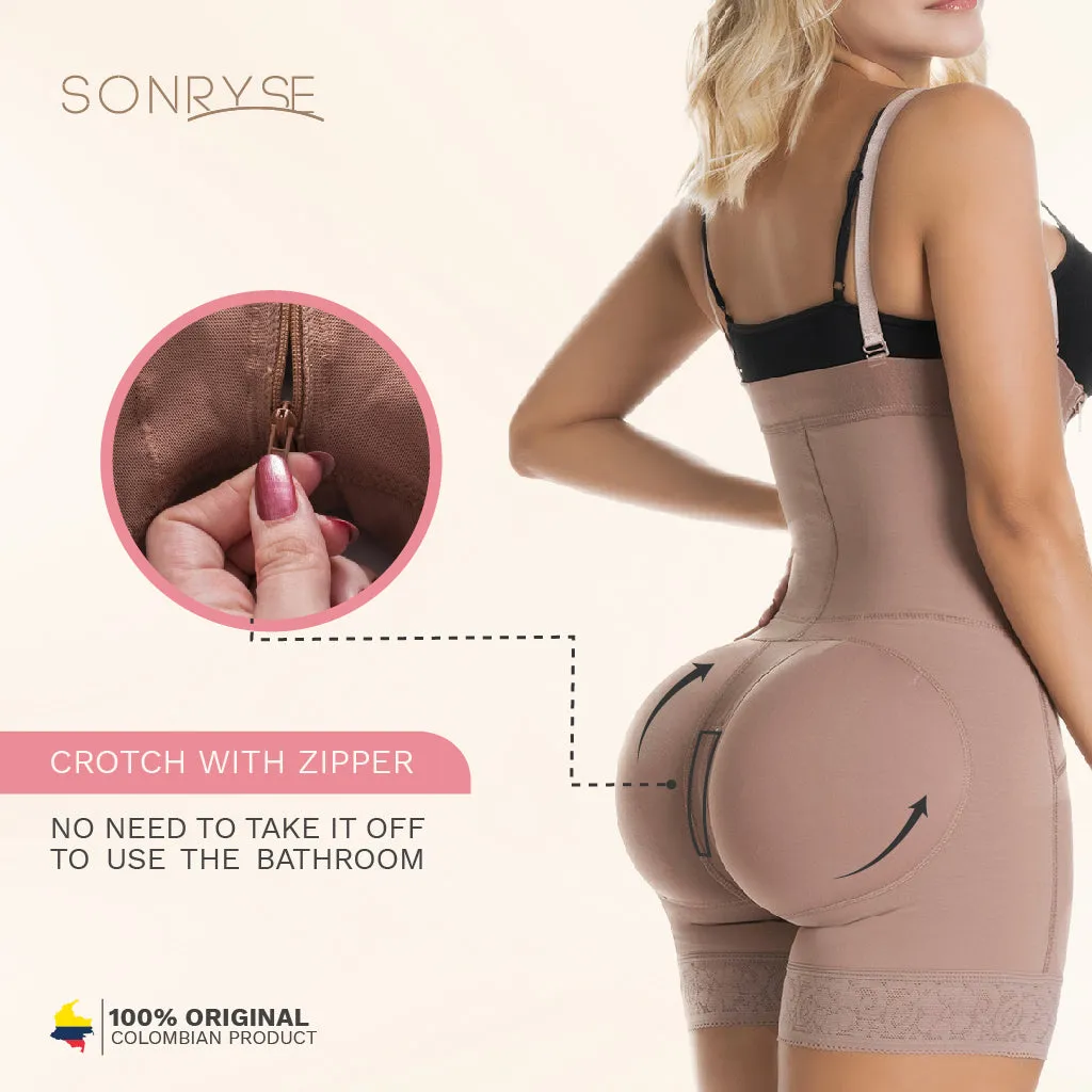 Postpartum C-Section, Open Bust, Mid-Back, High Compression Body Shaper Fajas Sonryse 050ZL