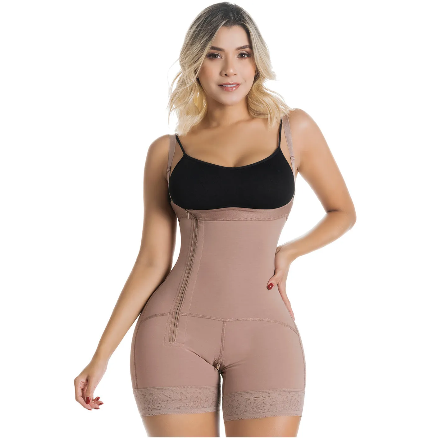 Postpartum C-Section, Open Bust, Mid-Back, High Compression Body Shaper Fajas Sonryse 050ZL