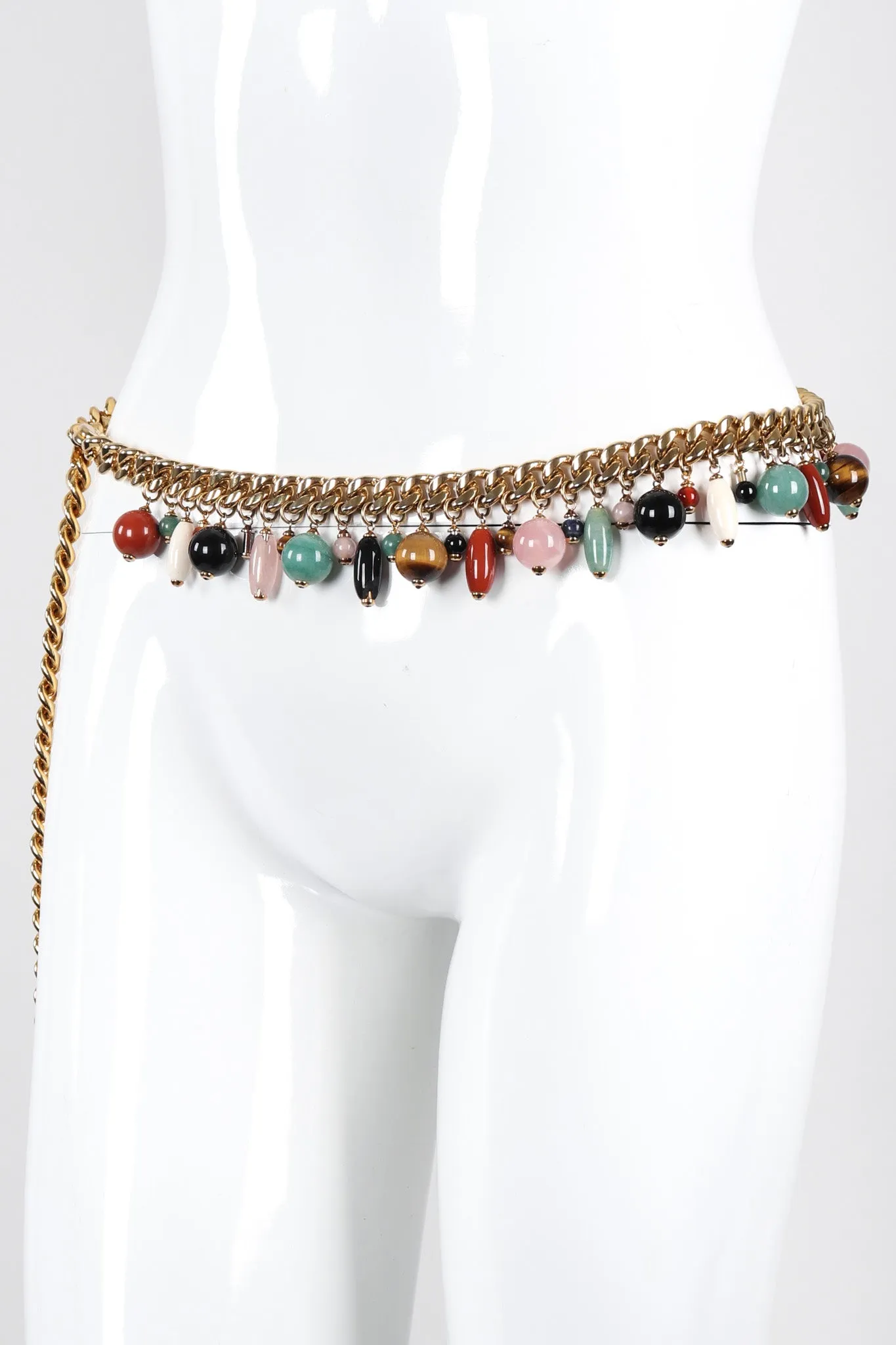 Rock Crystal Amulet Chain Belt