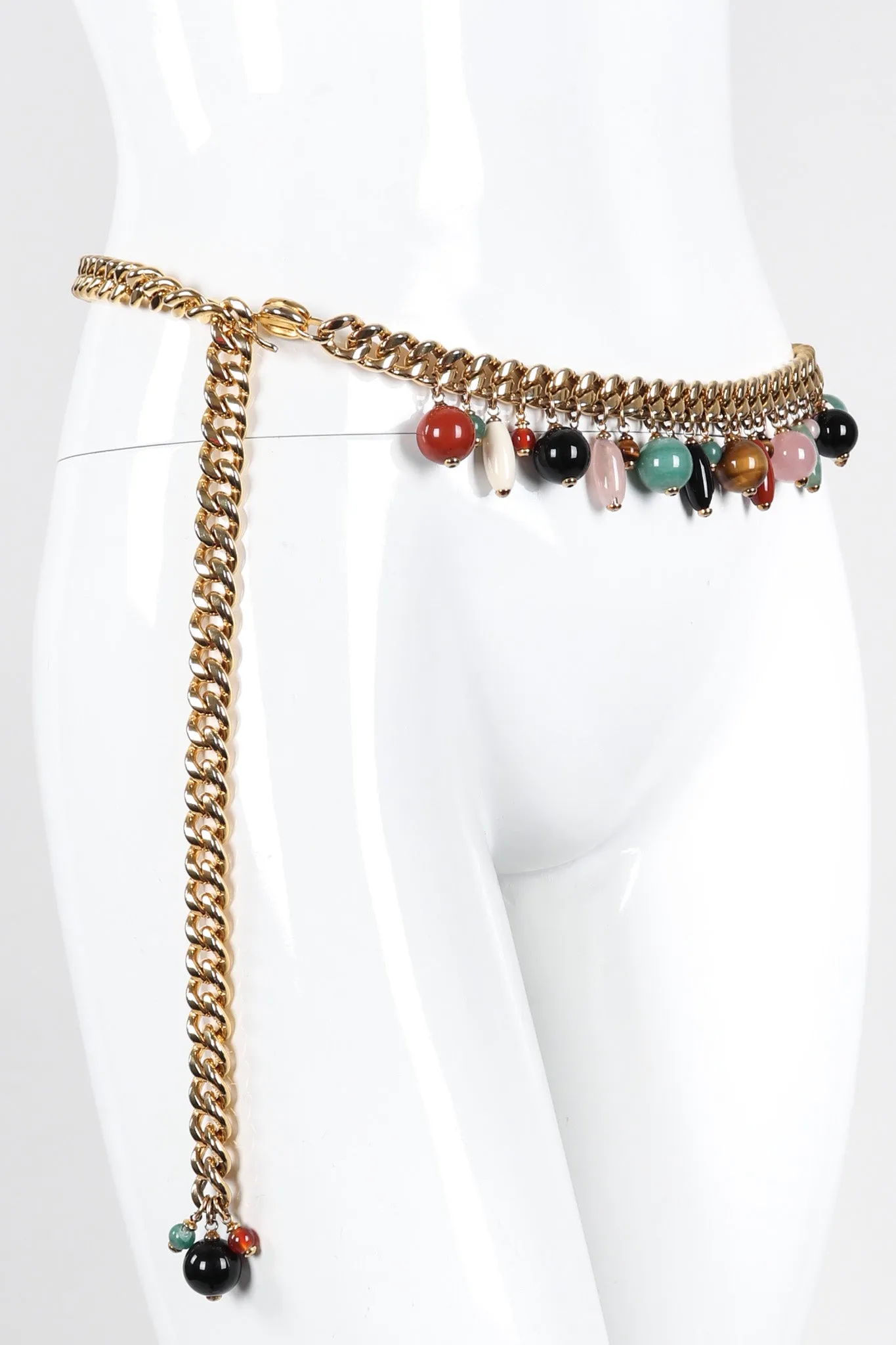 Rock Crystal Amulet Chain Belt