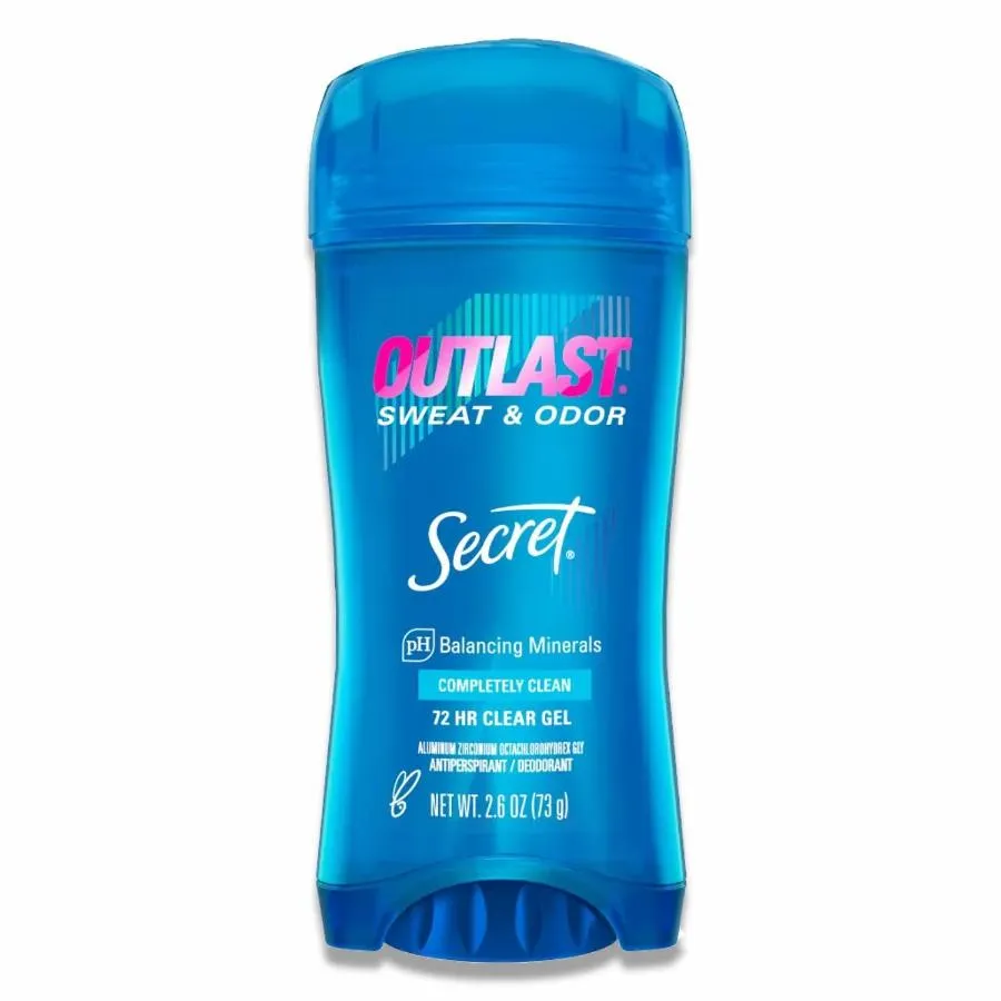 Secret - Gel Outlast Completely Clean Antiperspirant & Deodorant - 2.6 Oz - 12 Pack