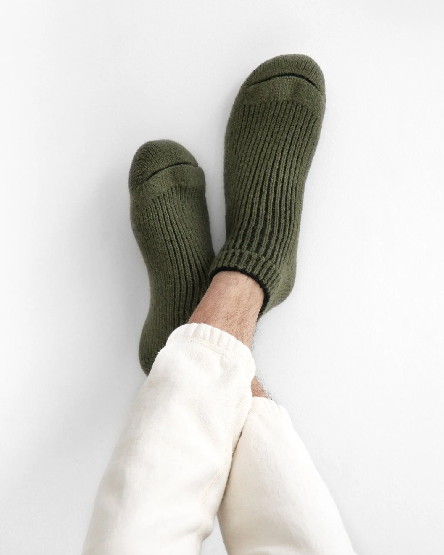 Slipper Sock Olive