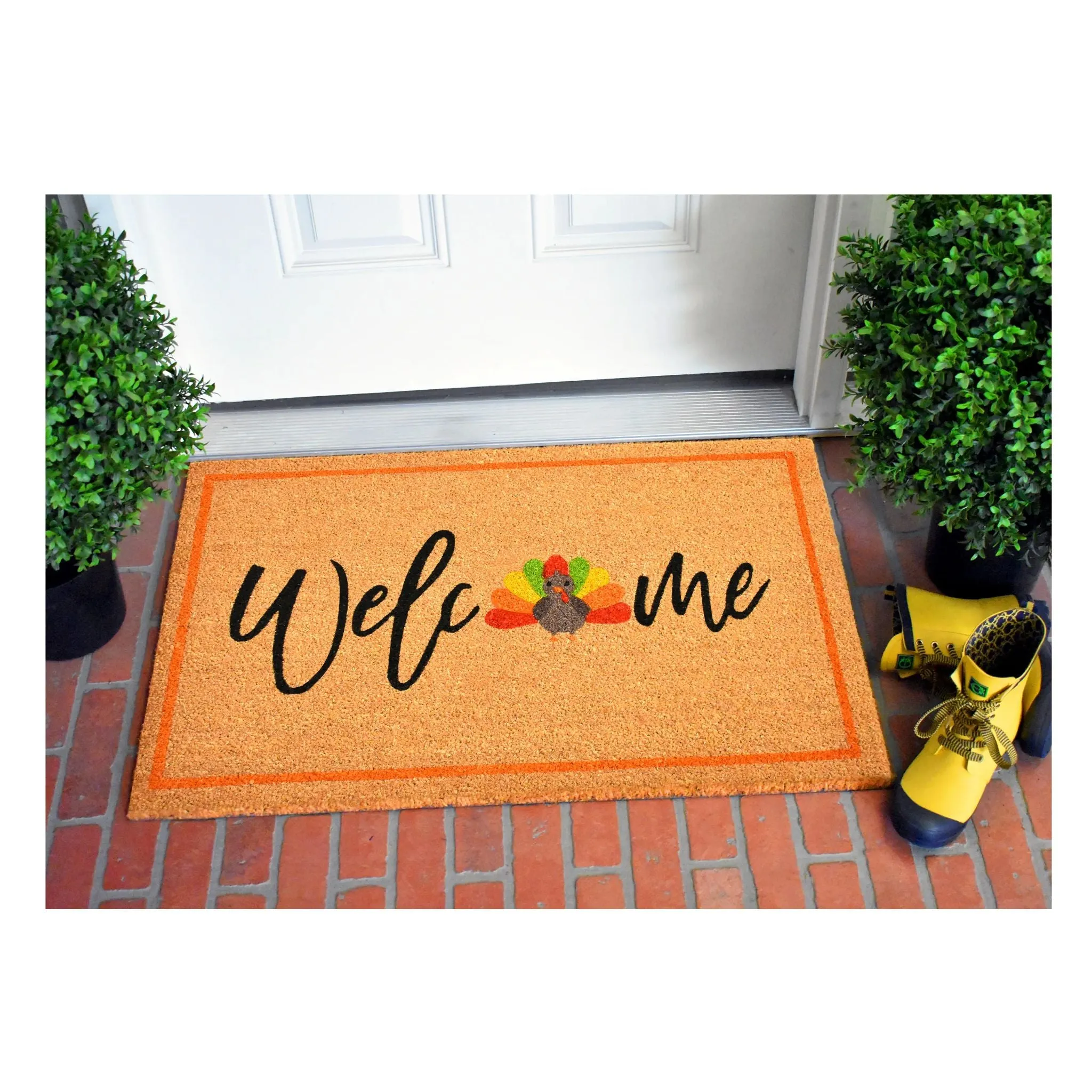 Thanksgiving Turkey Welcome Doormat