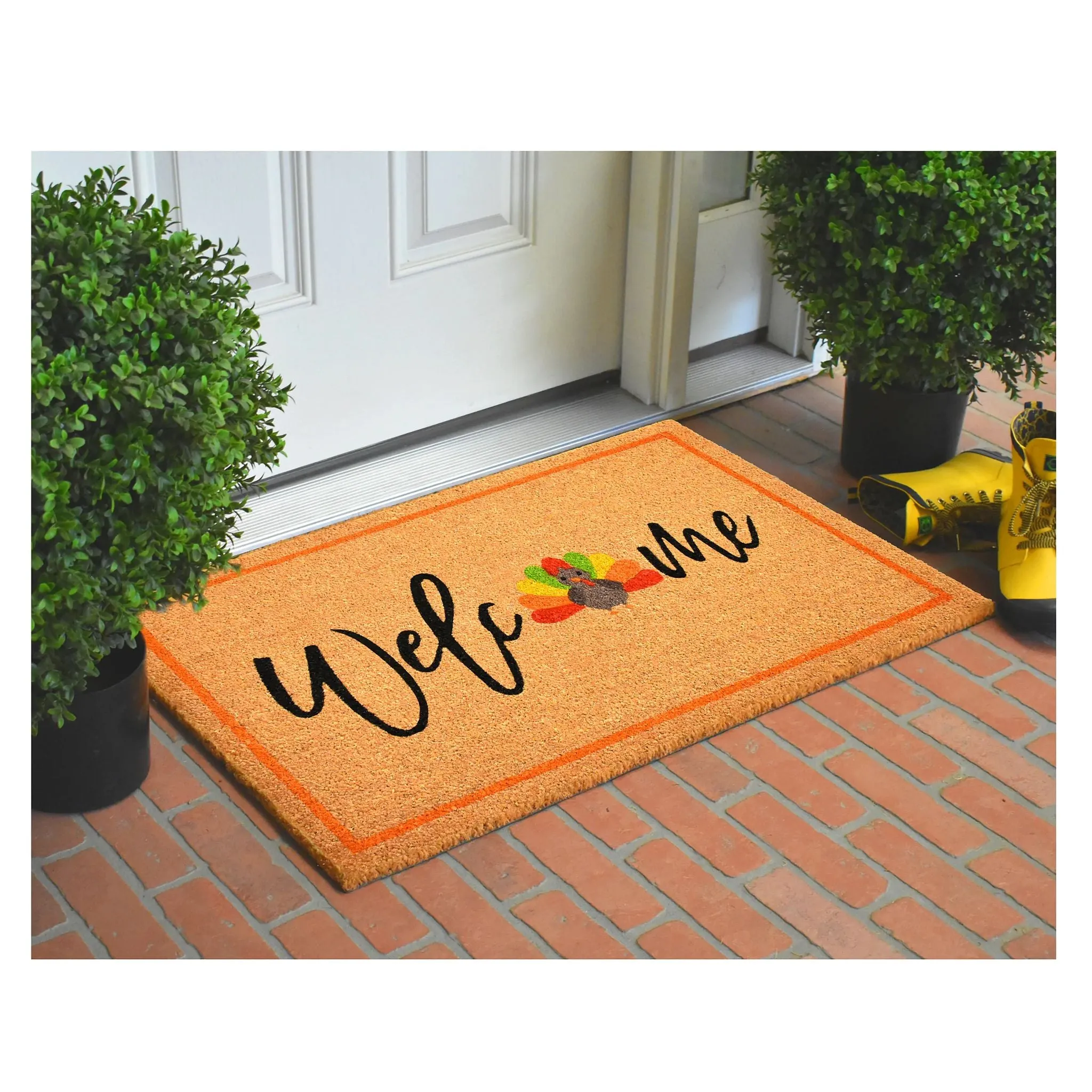 Thanksgiving Turkey Welcome Doormat