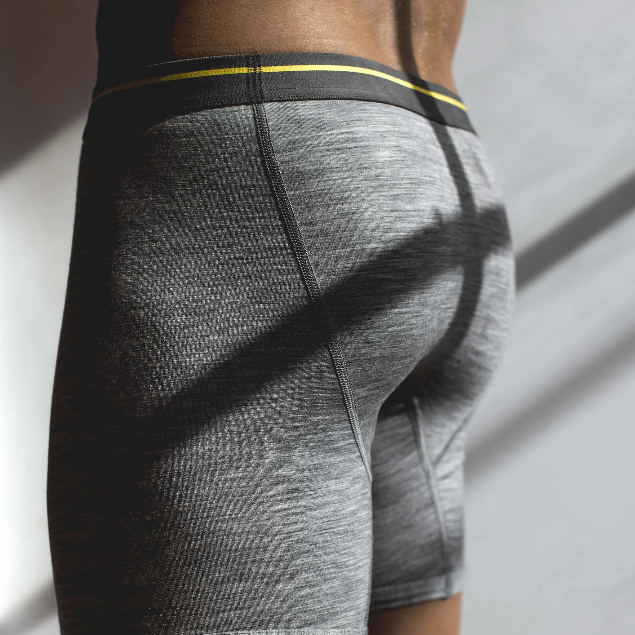 The Merino Boxer in Heathered Grey