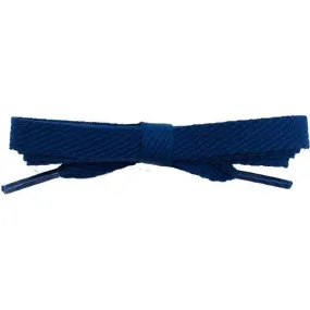 Wholesale Cotton Flat 3/8 - Navy (12 Pair Pack) Shoelaces