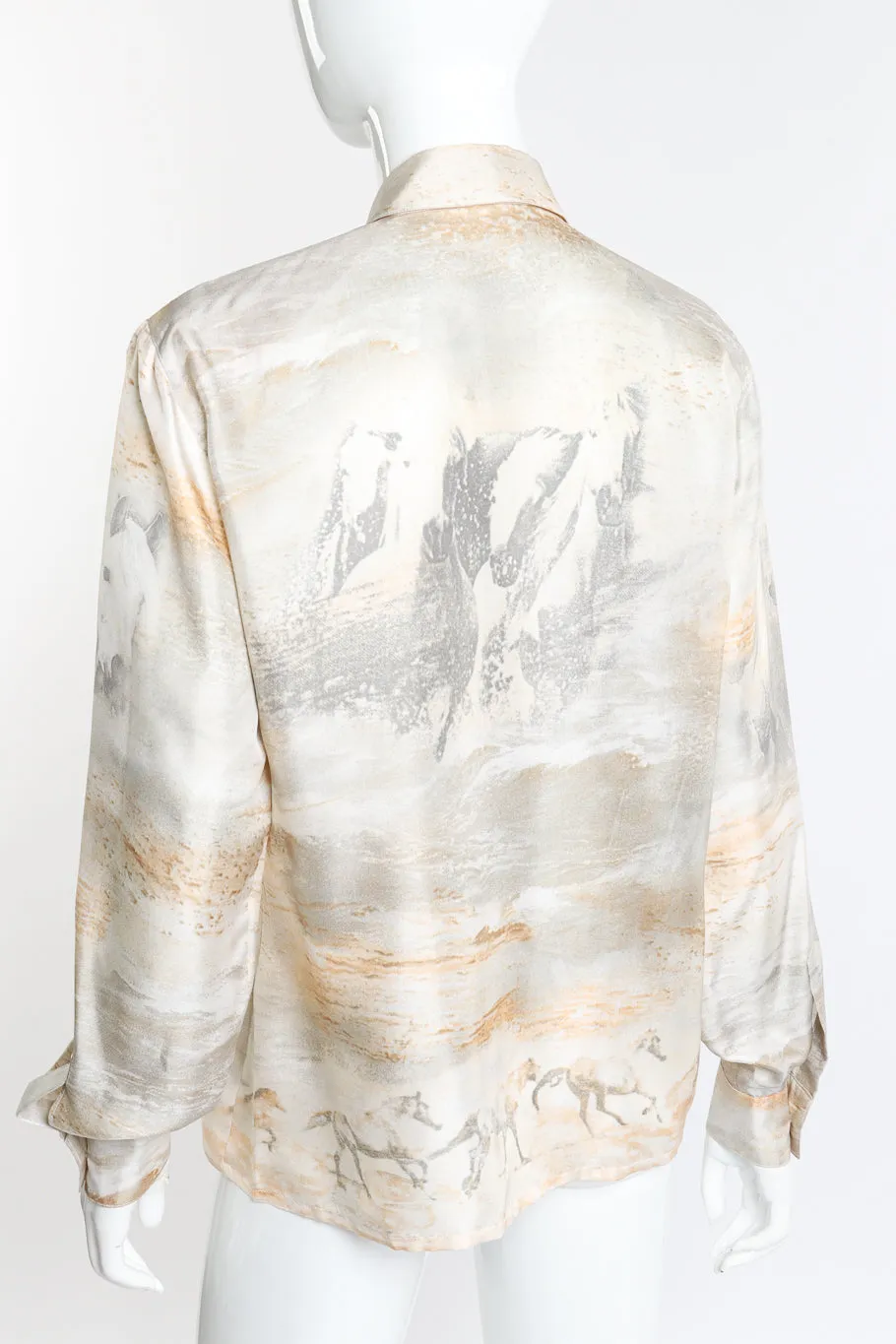 Wild Horses Silk Blouse