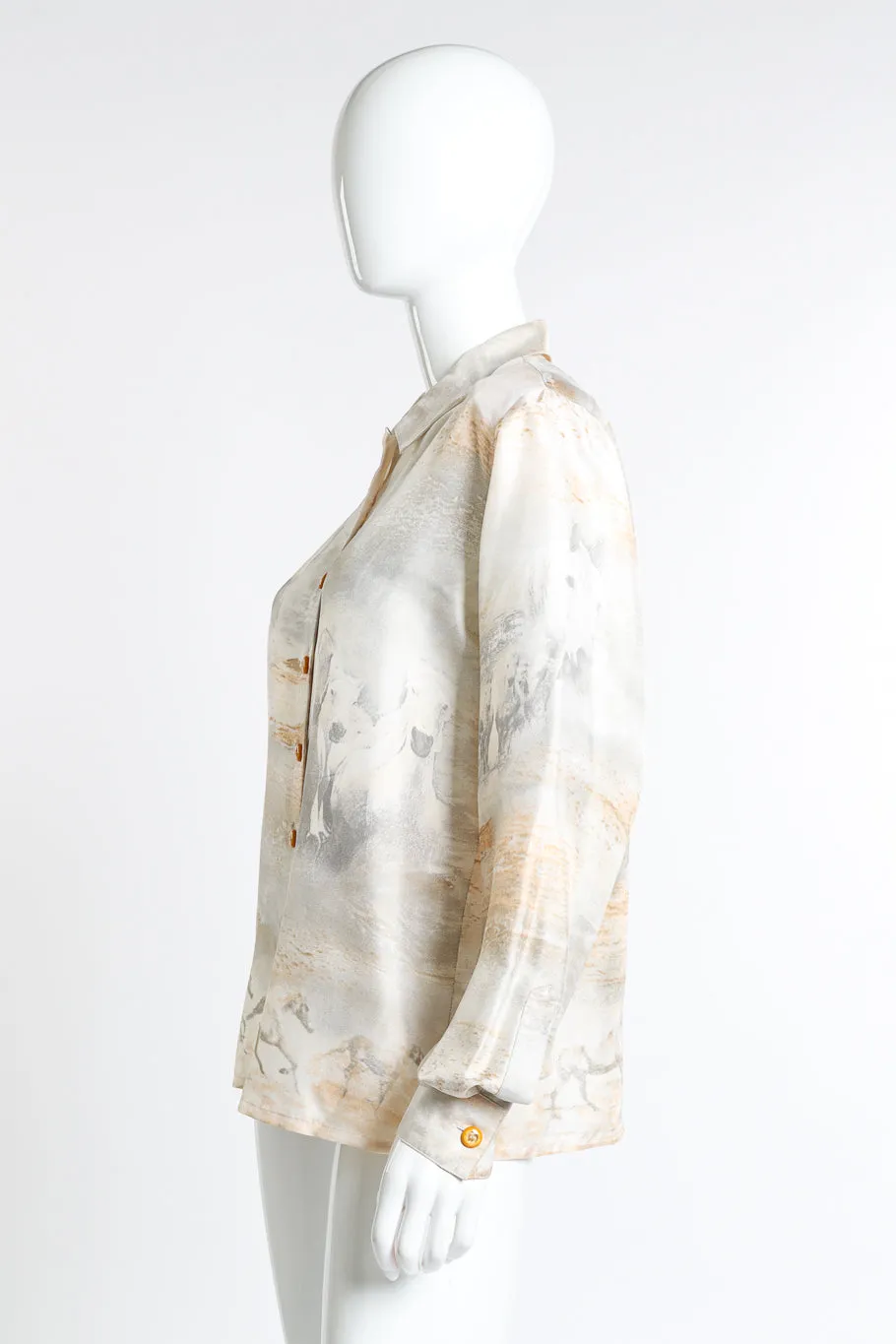 Wild Horses Silk Blouse