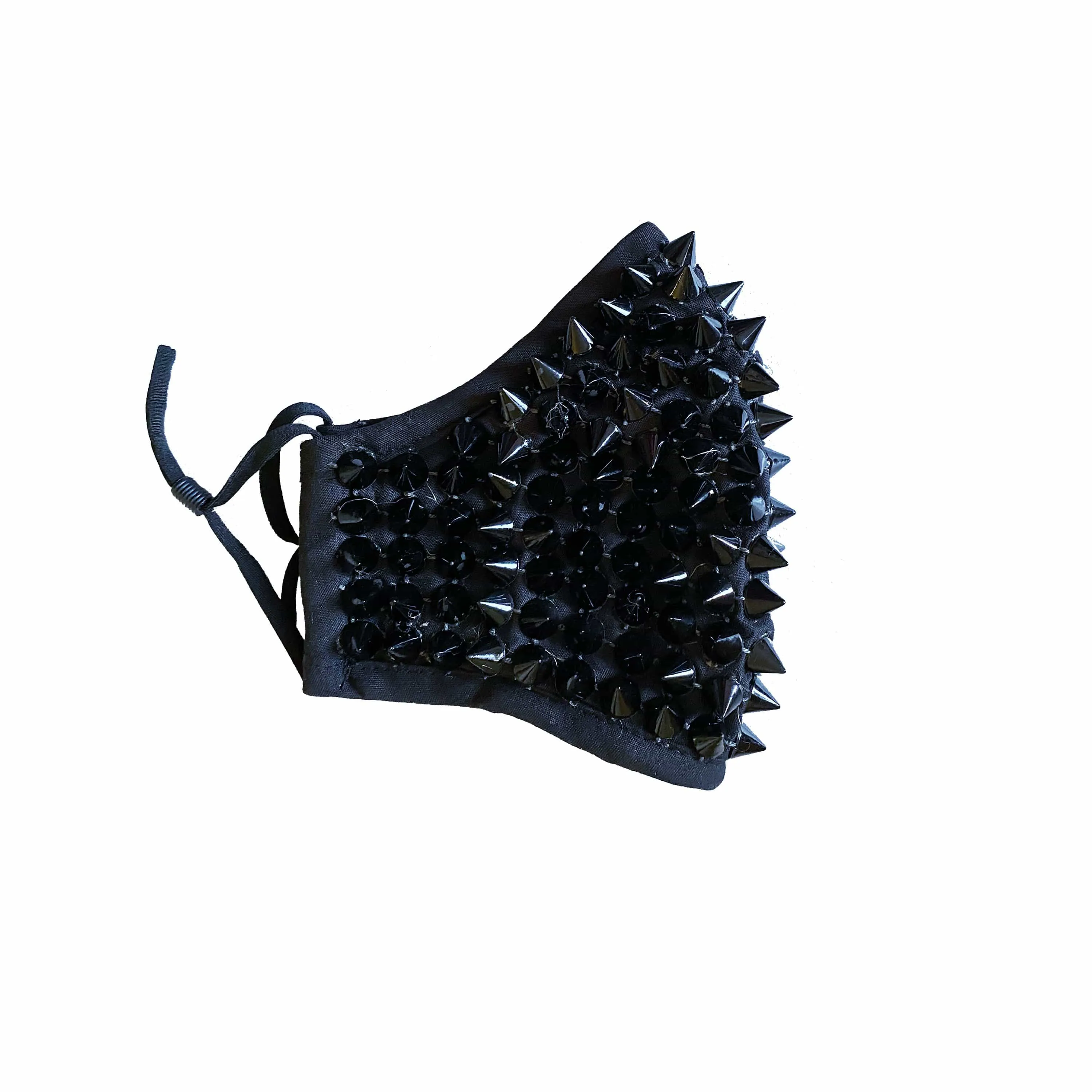 Wrath Black Stud Face Masks With Filter Pocket & Adjustable Ear Loops