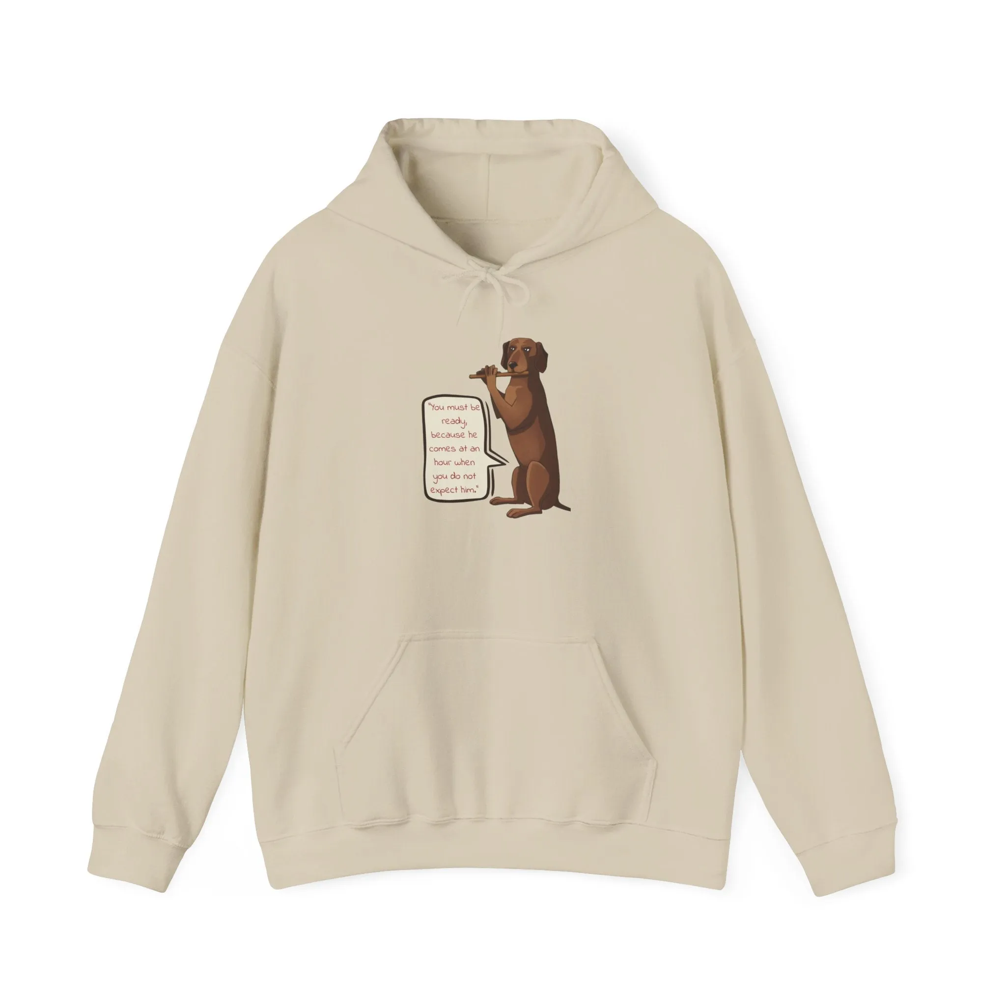 'You Must Be Ready' Dog Signal Message Unisex Heavy Blend Hooded Sweatshirt - EmpressKorea